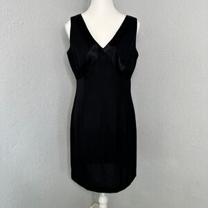 ABS Allen Schwartz‎ Black Cocktail Dress Sleeveless V Neck Party Womens size 6